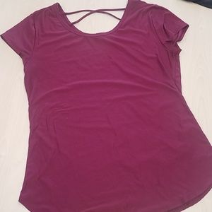 Shirt with cris-cross back